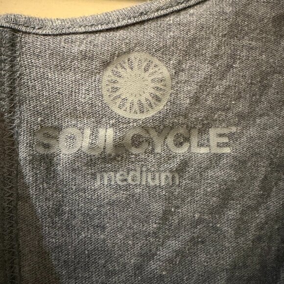 SoulCycle Barn Skulls Gray Wash Tank Top | Pink Skull Graphic | Size M | NWOT - Picture 3 of 4